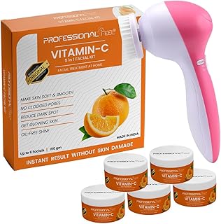 Professional Feel Vitamin C Facial Kit With 5 in 1 Face Massager For Facial (150 GM)