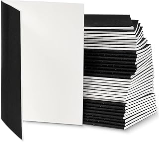 Outus 50 Pieces Pocket Kraft Notebook Bulk Small Mini Notebook Travel Journals For Students School Office Writing Class Projects, 5.12 X 3.54 Inches(U