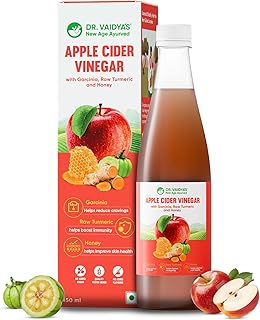 Dr. Vaidya Apple Cider Vinegar Juice | Natural ACV Juice for Weight Loss & Detox | Aids Digestion & Gut Health | Metabolism Booster | ACV Detox Drink