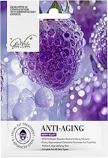 Anti-Aging Facial Kit – 6 Step Professional Salon Facial | With Hyaluronic Acid, Retinol & Vitamin C | Skin Firming & Wrinkle Care | Single Use Facial