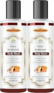 Khadi 100% Pure Natural Sandalwood & Honey Body Wash