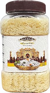 India Salaam Everyday Basmati Rice 1kg Jar | Daily Use Basmati Rice | Long Grain Rice for Steamed Rice & Pulao