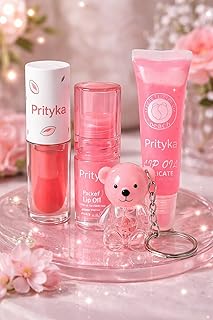 Korean Crystal Jelly Lip Oil Lipstick Set of 4 Pcs | Moisturizing Crystal Clear Jelly Lip Oil Lipstick for Hyderating & Plumping Long Lasting & Waterp