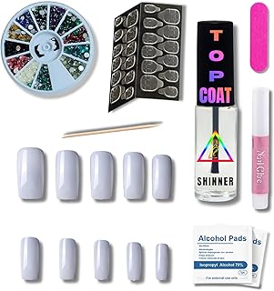 10 Fake Nails With More Other Tooks Nail Art Kit Combo | Professional Nail Art Kit for Women | Trendy Nail Designs | 9 Tools DIY Manicure and Pedicure