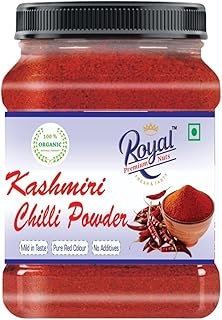 Royal Premium Nuts Pure Natural Ready To Use Spicy Red Hot Chilli Powder for Home & Restaurant (1 kg)