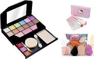 6171 Color Icon Makeup Kit For Girls + 7 Pcs Makeup Brush Set + ProTya Beauty Blender Puff