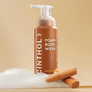 Cinthol Sandal Foam Body Wash (200ml) | Unique Foam Formula for Moisturized & Irresistibly Soft Skin | Suitable for All Skin Types