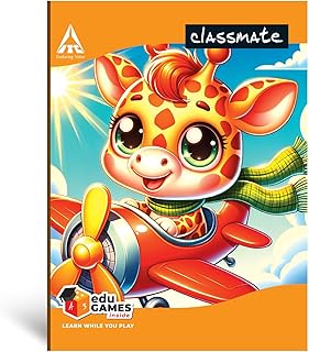 Classmate Notebook | 172 Pages | Single Line | 19.0cm x 15.5cm | Pack of 5 | Short Size Ruled Notebook for School Students