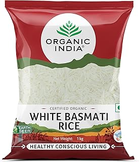 ORGANIC INDIA Organic White Rice Basmati 1Kg