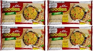 Patanjali Atta Noodles,240 Gm/280 Gm Chatpata Flavor,Family Pack,Whole Wheat Vegetarian Instant Noodles(weight may vary)