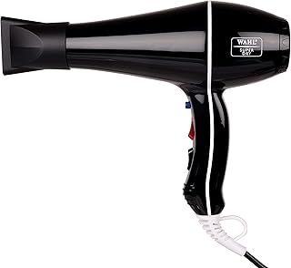 WAHL 5439-024 Super Dry Professional 2000 Watts Ionic Hair Dryer with Tourmaline Technology, 3 Heat Settings & 2 Speed Settings & Cool Shot Button - B