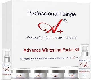 A+ Advance Brightening Hydra Facial Kit (20-25 Times Facial) - Professional 6-Step Facial for Brightening & Instant Glow | Enriched with Aloe Vera, Ch