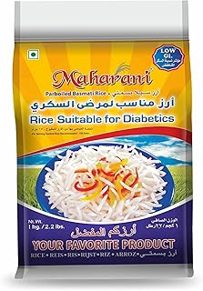 Maharani Diabetic-Friendly Basmati Rice 1Kg | Low GI, Low Starch, Healthy Long-Grain Rice | Suitable for Sugar-Control Diets