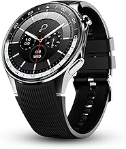 Pebble Gravity 1.43” AMOLED Smartwatch with Always-On Display | Bluetooth Calling, QR Payment, Compass | 700 Nits Brightness | Health & Fitness Tracki