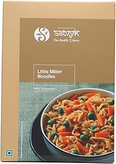S Siddhagiri's SATVYK THE HEALTH re STORE Little Millet Noodles (175gm) - with Tastemaker | No Maida | Ready to Cook Instant Millet Noodles | High Pla