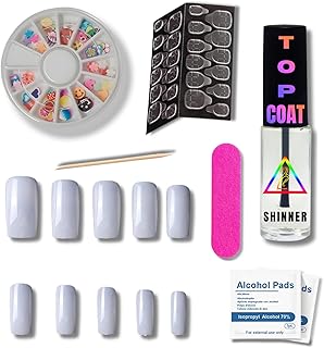 10 Fake Nails With More Other Tooks Nail Art Kit Combo | Professional Nail Art Kit for Women | Trendy Nail Art | 8 Tools DIY Manicure and Pedicure Set
