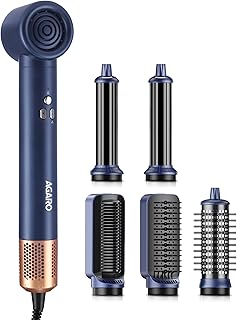 AGARO Imperial Multifunctional 6-in-1 Hair Styler, Brushless 1200W Motor, High Speed Ionic Hair Dryer, Blow Dryer Brush, Detachable Hair Styling Tools