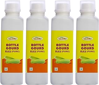 Vedika Lauki Juice - 2000 ml (Pack of 4) | Natural Bottle Gourd Juice for Weight Loss, Detox, and Digestive Health | Pure and Organic Wellness Drink