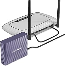 Ambrane Mini Powerbank/UPS 12V WiFi Router Modem, Backup Upto 5 Hours, 3x2000mAh = 6000mAh Battery | Output up to 2A, WiFi Router Power Backup for Ele