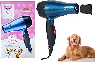 Pet 1500 Watts Hair Dryer Dog Cat Bath Wet Water Fast Drying Grooming Blower Made Specially For Pets Fur 2 Settings With Attachment And Plug Foldable