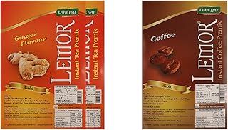 Lemor Gold Ginger Flavour Instant Tea Premix 2 kg |Instant Coffee premix 1kg|Adrak Chai | premix Coffee and Tea for Vending Machine|Ready to drink tea