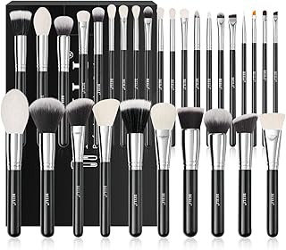 BEILI 30Pcs Professional Makeup Brush Set Original Natural-Synthetic Kabuki Foundation, Face Powder, Highlighter, Contour, Eye Shadow, Eyebrow, Eyelin