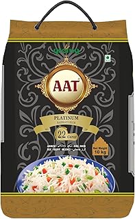 Aroma AAT 22 Carat Basmati Rice | IInd Wand | 7.20-7.30mm | Premium Basmati Grain, Aged & Aromatic | Ideal for Everyday Meals | 10Kg Bag