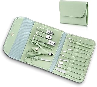 16-in-1 Manicure Set for Women & Men Nail Cutter, Scissors, Cuticle Trimmer, Grooming Kit with Travel Case Pedicure & Manicure Tools Combo Set (Multic