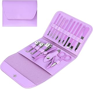 16-Piece Nail Cutter Set for Men & Women – Premium Grooming Kit | Manicure Pedicure Tools with Nail Clipper, Cuticle Trimmer, Tweezer & Travel Case |