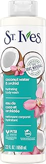 Unilever St. Ives Hydrating Body Wash| Shower gel for women with Moisturizing extracts of Coconut Water & Orchid|100% Natural Extracts | Cruelty Free