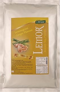 Lemor Instant Tea Premix 1 Kg | Ideal for Vending Machine | Readymade Premix Tea-Mix Just Add Hot Water | 3 in 1 Tea | (Lemongrass with Ginger, 1 Kg)