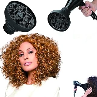 Zorzel Hair Diffuser, Universal Hair Dryer Diffuser For Curly Hair and Natural Hair, Professional Hair Diffuser Attachment Fits 99.9% Blow Dryer Nozzl