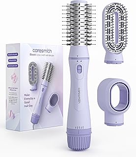 Caresmith Bloom 3 in 1 Hot Air Brush for Hair| Hair Dryer, Volumizer Brush & Hair Straightening Brush | 4 Mode Settings |Multiple Hair Styling Tools i