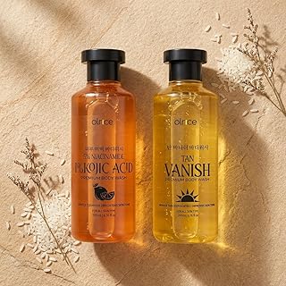 Tan Off Duo Premium Body Wash, Tan Vanish and 1% Kojic Acid with 5% Niacinamide, 200ml Each