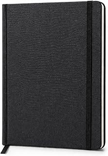 AUREN Premium PU Leather Cover Notebook Diary Journal with Ribbon Bookmark – A5 Size, 160 Ruled Pages, 80 GSM Paper | Personal & Office Diary for Men