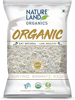 Natureland Organics Biryani Basmati Rice 1 Kg - Organic Rice
