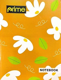 English EVS Interleaf Notebook (One Side Blank and One Side Four Line Ruling) | 160 Pages, Set of 6 | 24 x 18 cm | Soft Bound Ruled Notebook with Marg
