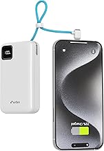 URBN 20000mAh Power Bank with Built-in Type-C Cable | 22.5W Super Fast Charging | Smart LED Display | Dual USB Type-C Output PD + USB Outputs | Pocket
