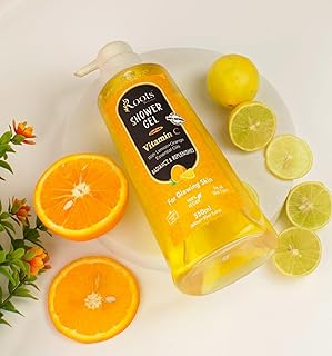 Root Botanix Brightening Cleanses Skin Body Wash Liquid Soap Shower Gel For Glowing Pack Of 1 550 ML & 2 1100 ML (550 ML, Lemon Pack 1)