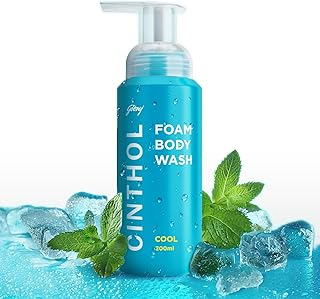Cinthol Cool Foam Body Wash (200ml) | Unique Foam Formula for Moisturized & Irresistibly Soft Skin | Suitable for All Skin Types