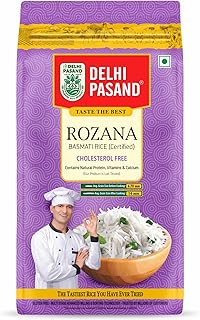 Rozana 1Kg | India’s First Cholesterol-Free Basmati Rice Brand | Redefining Healthy Eating | Rich in Aroma & Flavor