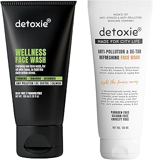 Detoxie | Pack of 2 | Anti-Pollution & De-Tan Refreshing Face Wash - 100ml