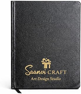 Customizable Leatherette Diary Notebook – Personalized Name/Logo Engraved Journal, Premium Hardcover Writing Notebook for Office, Travel & Gifting