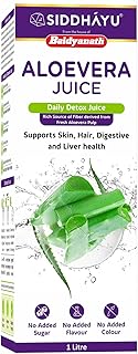 Baidyanath Aloe Vera juice with Pulp, All Natural tonic for Immunity, Better digestion and Glowing Skin, 1000 ml