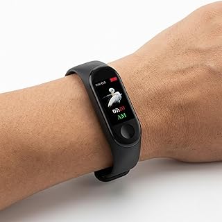 Drumstone M3 Fitness Band Activity Tracker Smart Wristband with Heart Rate Monitor Sleep Monitor Blood Pressure Monitor Calorie Counter Color Display