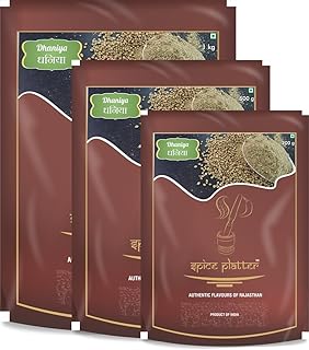 Spice Platter Coriander Powder (Dhaniya) (1700g) (1kg+500g+200g)(Pack of 3)