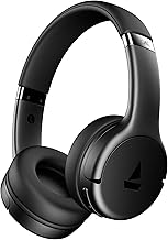 Boat Rockerz 411, 40Ms Low Latency, 40Hrs Battery, 40Mm Drivers, ENx Tech, Stream Ad Free Music via App Support, Bluetooth Headphones, Wireless Over E