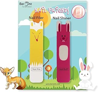 Beromt 4 in 1 Nail Shiner, Nail Buffer, Nail Filer, Tools for Manicure, Gift Set, Grooming Kit, Best for Proffesionals & Beginners, Double Sided Nail