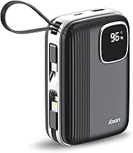 Foxin ChargeX 20 Pocket Power Bank 20000mAh 22.5W Super Fast Charging | Type C & 8 Pin Dual Output Ports| Type C & USB Input & Output |Supports Androi