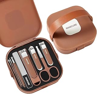 VIVITO 8-in-1 Stainless Steel Nail Clipper & Manicure Set | Portable Grooming Kit for Men & Women | Professional Pedicure Tools for Nail Care, Cuticle